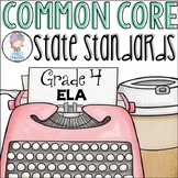 Grade 4 ELA Common Core Standards Checklist for Fourth Grade