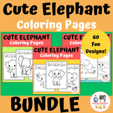 Cute Elephant Coloring Pages - Coloring Sheets - Spring Ac