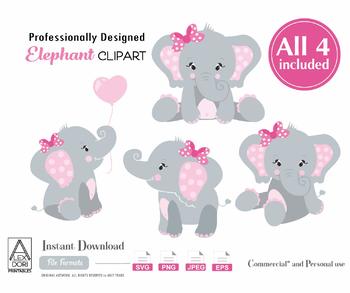Download Cute Elephant Svg Cliaprt 4 Elephant Svg Elephants Clip Art Png File Comm Use
