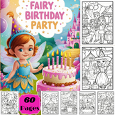 Cute Fair Themed Birthday Party Coloring Pages for kids