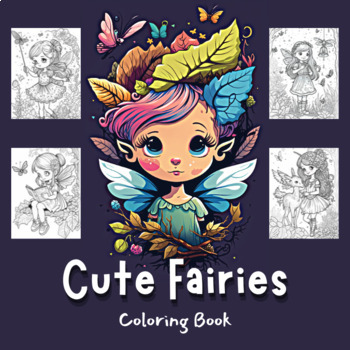 Fairy Coloring Book for girls ages 8-12: Cute adorable fantasy magical  drawings of fairies dragons & magical castles colored book for girls kids  with (Paperback)