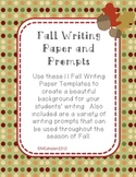 Cute Fall Writing Paper (Fall, Halloween, and Thanksgiving)