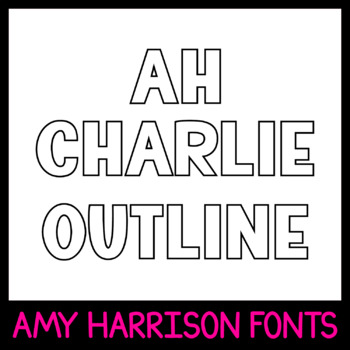 Preview of AHCharlie Outline - Cute Outline Font - Bold Fonts for Commercial Use