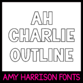 AHCharlie Outline - Cute Outline Font - Bold Fonts for Com