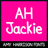 AHJackie - Cute Font - Hand Drawn Fonts for Commercial Use