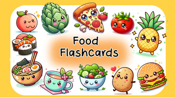 Preview of Cute Food Flashcards 164 Flashcards