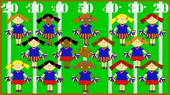 football and cheerleading clipart borders