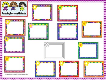 Cute Frames Clipart by AmazingLessons4Friends | TPT