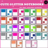 Cute Glitter Notebooks Clipart