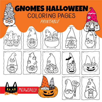 Buy Yeaqee 60 Pcs Gnomes Halloween Coloring Book Indoor Activities