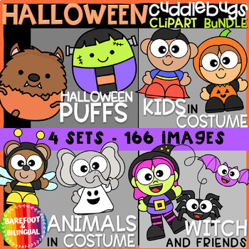 Preview of Cute Halloween Clipart Bundle - Cuddlebugs Collection