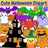Cute Halloween Clipart, Happy Halloween Pumpkins, Ghosts and Bats