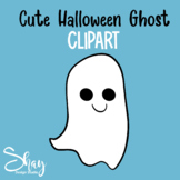 Cute Halloween Ghost Clipart. Great for coloring page, gam