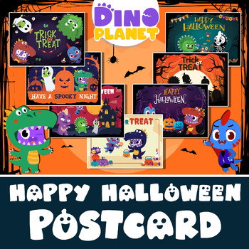 Preview of Cute Halloween Postcard for Kids | Happy Halloween Poster