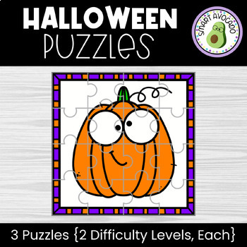 Cute Halloween Puzzles for Pre-K & Kindergarten by Smart Avocado