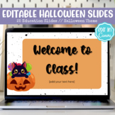 Cute Halloween Slide Template | Editable | Canva | PowerPo