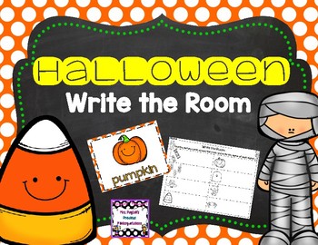 Preview of Cute Halloween Write the Room