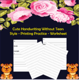 Cute Handwriting Practice Without Tears Style - Printing P