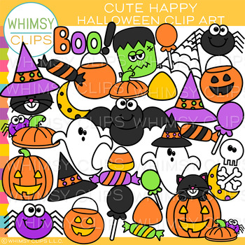 Preview of Cute Happy Halloween Clip Art