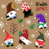 Cute Happy Winter Seasonal Garden Gnomes