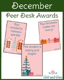 Cute Holiday Christmas Themed Peer Desk Awards
