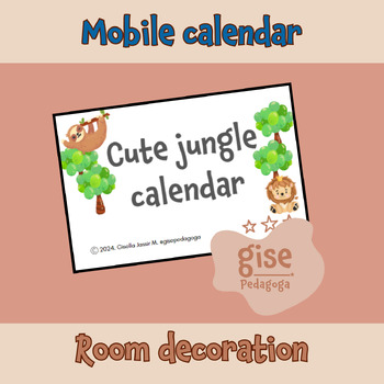 Preview of Cute Jungle Calendar 2024