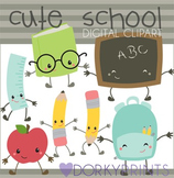 Cute Kawaii Back to School Clipart