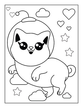 Cute Kawaii Coloring Book: More than 30 fun and easy coloring