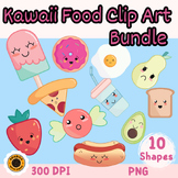 Cute Kawaii Food Clip Art Bundle