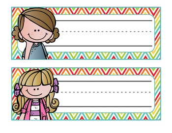 Cute Kiddos Personalized Desk Tags by Inspired Owl's Corner | TpT