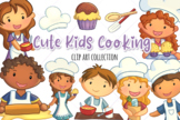 Cute Kids Cooking Clip Art Collection