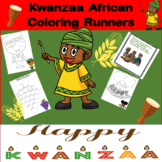 Cute Kwanzaa African Coloring runners/Winter activities