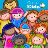 Cute Little Kawaii Kids ClipArt