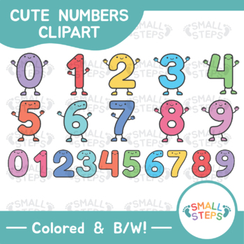 cute numbers clipart 1