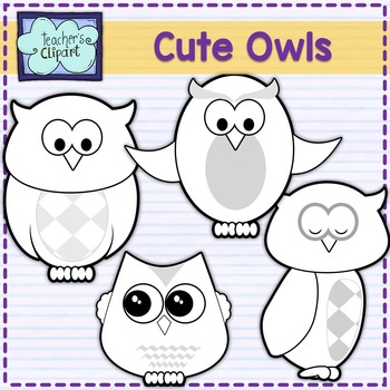 Cute Owls clipart by Teacher's Clipart | TPT