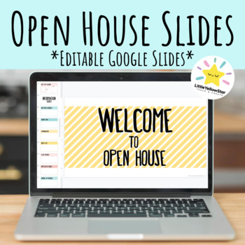 Cute Pastel Decor Editable Open House Google Slides (Style #2) | TpT