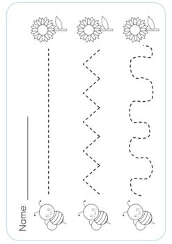 cute pencil control and tracing worksheets free samples by