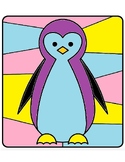 Cute Penguin Math Color by Number - 3 Versions! Addition, 