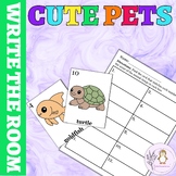 Cute Pets Write the Room Kindergarten