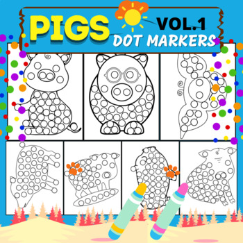 dot marker coloring book: dot marker book for toddlers / dot marker book  ABC numbers and shapes (Paperback)