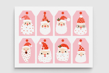 Cute Christmas Tags for Kids, Printable Holiday Tags
