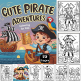 Cute Pirate Coloring Pages for kids
