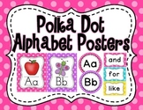 Polka Dot Alphabet Poster Set