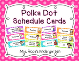 Polka Dot Daily Schedule Cards