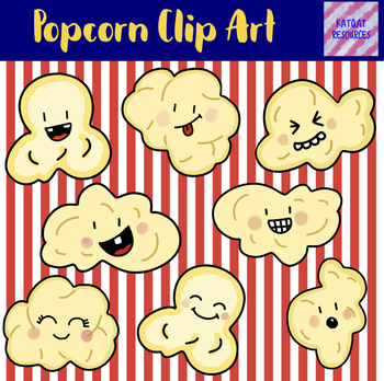 yellow popcorn piece clip art