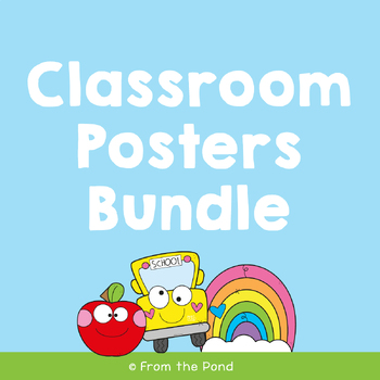 Preview of Classroom Motivational Posters Bundle