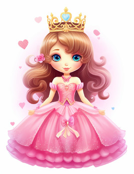 Cute Princess Coloring Pages by GANI SOFIANE | TPT