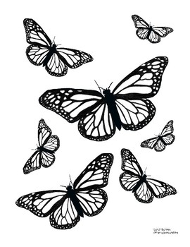 Download Cute Printable Springtime Butterfly Coloring Pages For May Set Of 3