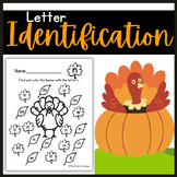 Cute Printable Thanksgiving Find the Letter (CKLA Amplify 