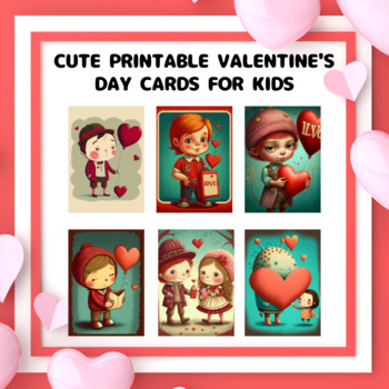 Preview of Cute Printable Valentines Day Flash Cards